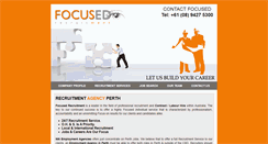 Desktop Screenshot of focusedrecruitment.com.au