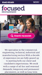 Mobile Screenshot of focusedrecruitment.co.uk